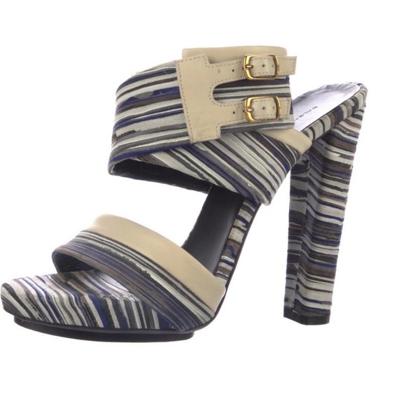 Balenciaga Suede Sandal Heels - Picture 1 of 4